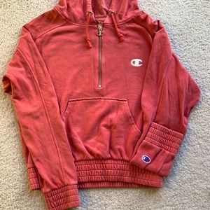 Champion hoodie stretch bottom, very cute!